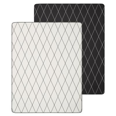 Wohndecke OTTO HOME "Andas", beige (natur), B:150cm L:200cm, Baumwolle, Polyacryl, Polyester, Wohndecken, Wohndecke, Wendewohndecke mit modernem Zierstich