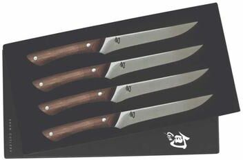 Shun 4 Piece Shima Steak Knife Set, Natural