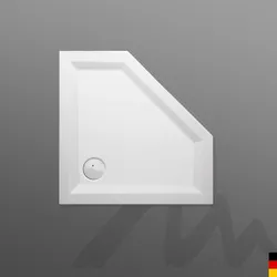 Mauersberger Duschwanne „ceptor“ 900 mm in Weiß