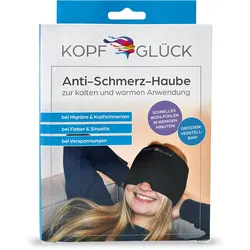 KOPFGLÜCK Anti-Schmerz-Haube - schwarz