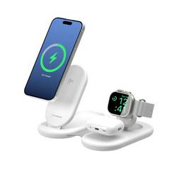 Alogic Ladestation Alogic PackAway 3-in-1 Qi2 Wireless Char AL31WCPA-WH Weiß