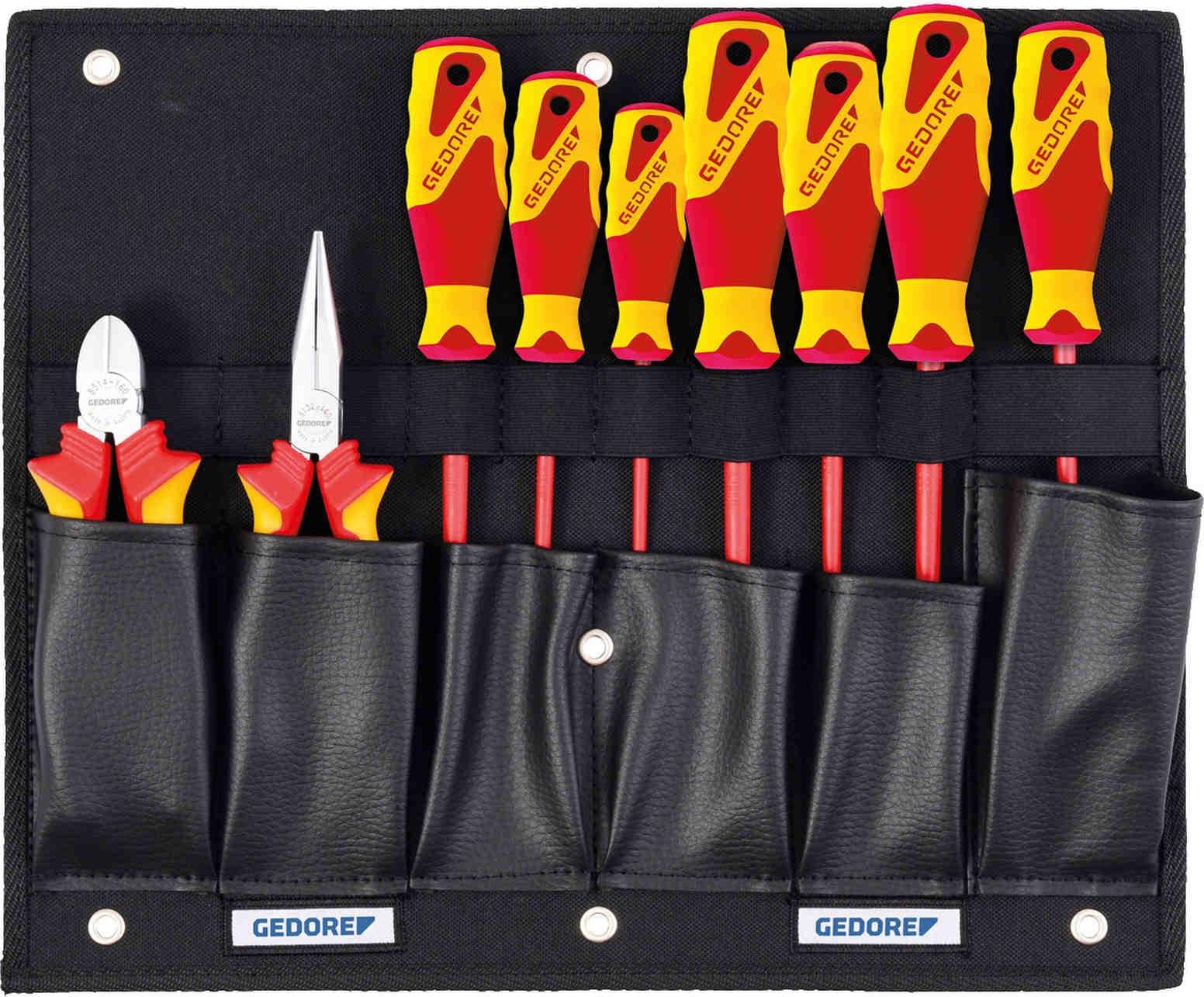 Gedore gereedschapskaart met VDE-tangen en schroevendraaierset 1100 W-002 VDE
