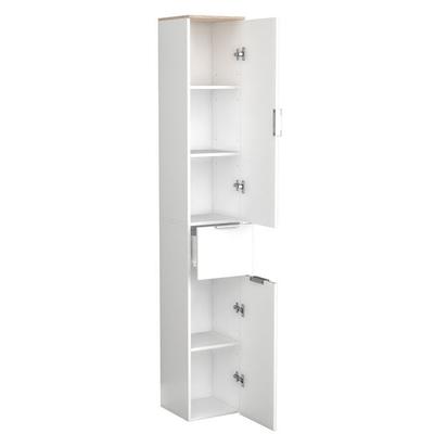 Holz Badmöbel Badschrank Hochschrank Donali