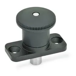 Miniraster Zink-Druckguss, Kunststoff-Knopf (822.8-4-5-B)