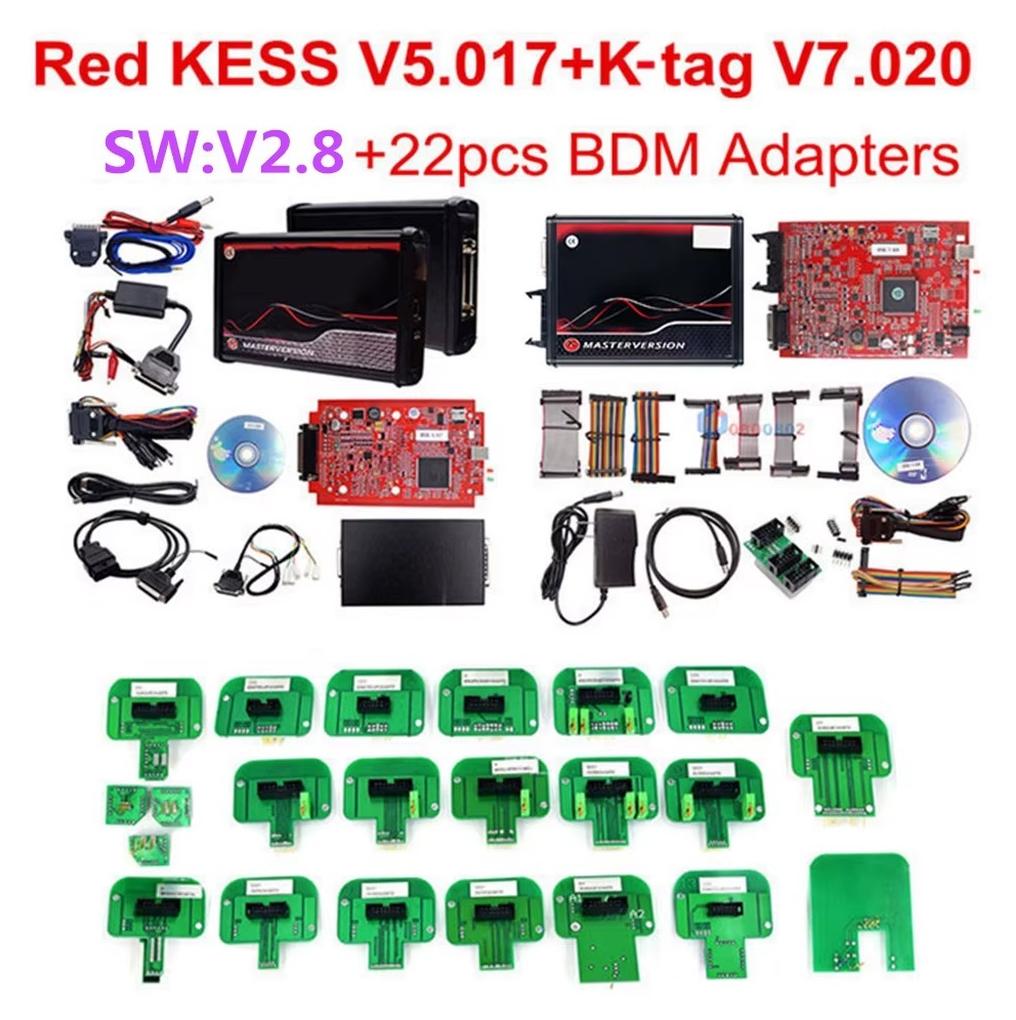 ECU-Programmiergerät und Diagnosewerkzeug - 22-teilig - V2.80/V5.017/V7.020 - Spanisch - Ohne Token - Pkw/Lkw/Traktor - Windows XP/7/8