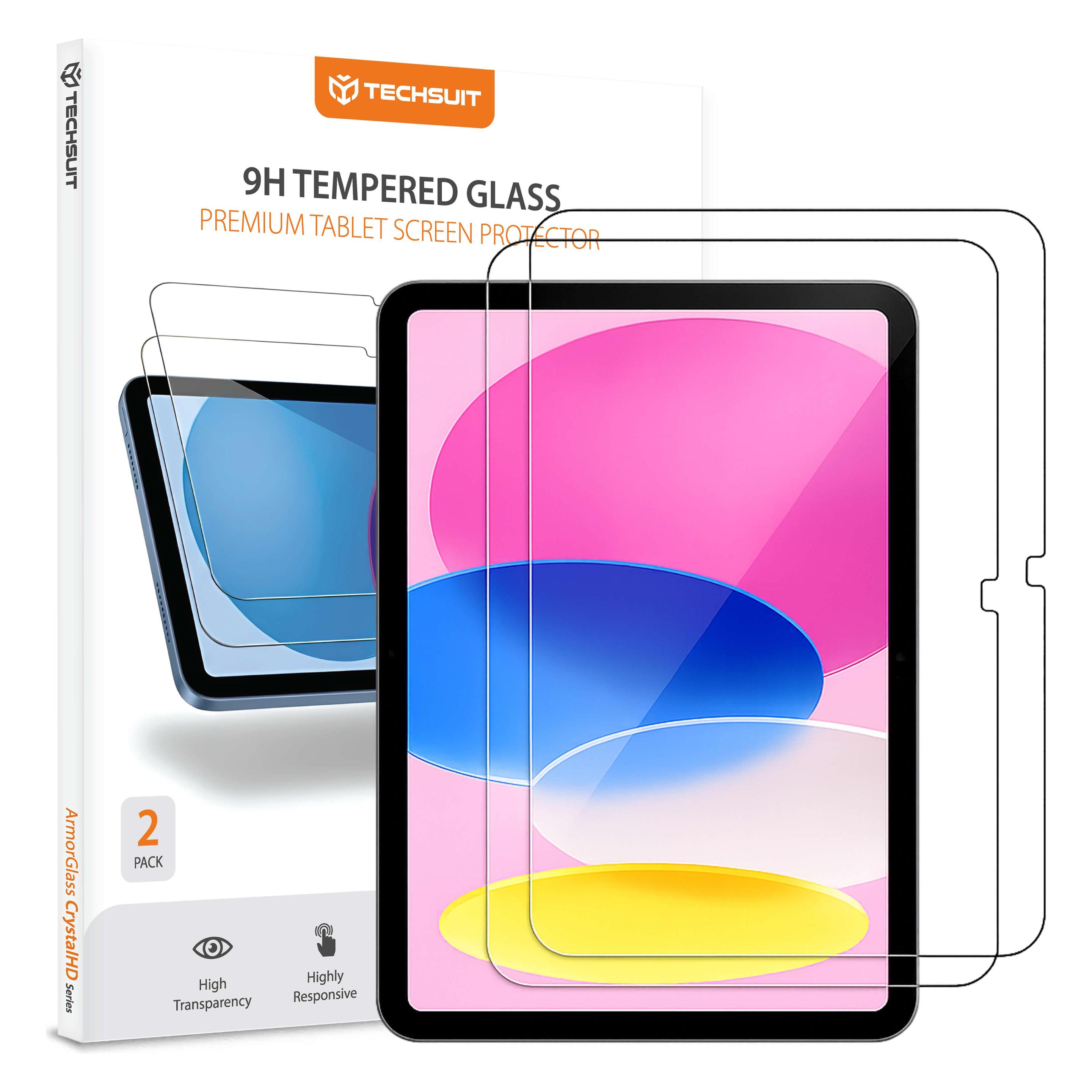 Techsuit - ArmorGlass CrystalHD (2 pack) - iPad 10 (2022) 10.9 - Clear (2 Stk., Apple iPad Air 11 2025) (65367297)