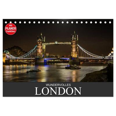 Wundervolles London (Tischkalender 2026 DIN A5 quer), CALVENDO Monatskalender