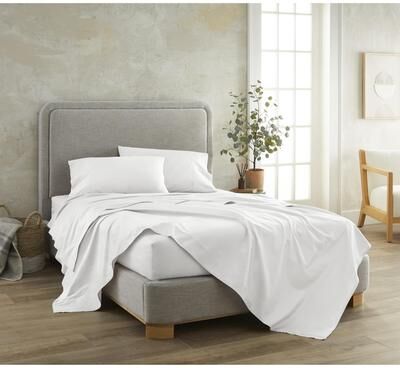Whisper Organic Organic Cotton Sateen 300 Thread Count Flat Sheet