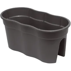 KHW Flowerclip XL, 2er Set Kartonverpackung, anthrazit