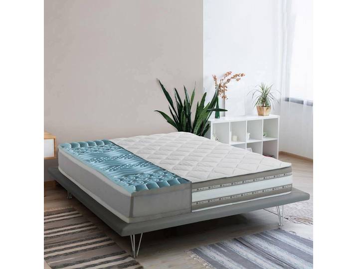 Assi - Matelas Simple\, 200x90x27h cm Blanc\, Déhoussable Fabriqué en Italie
