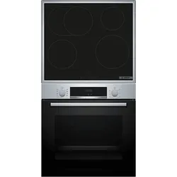 BOSCH HBD435RS64 (HBA514BS3 + PIF64RBB5E) Serie 4, Backofenset (Induktionskochfeld, A+, 71 l)