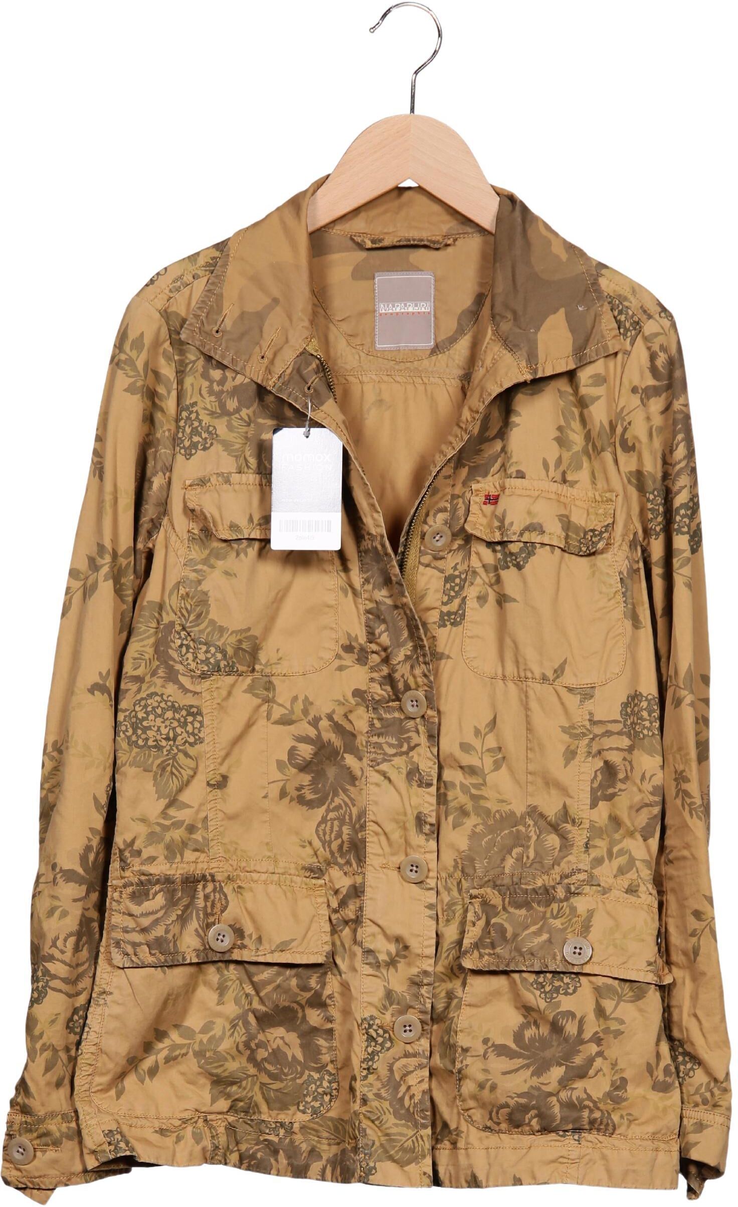 Napapijri Damen Jacke, Beige, Gr. S, Baumwolle - Second Hand