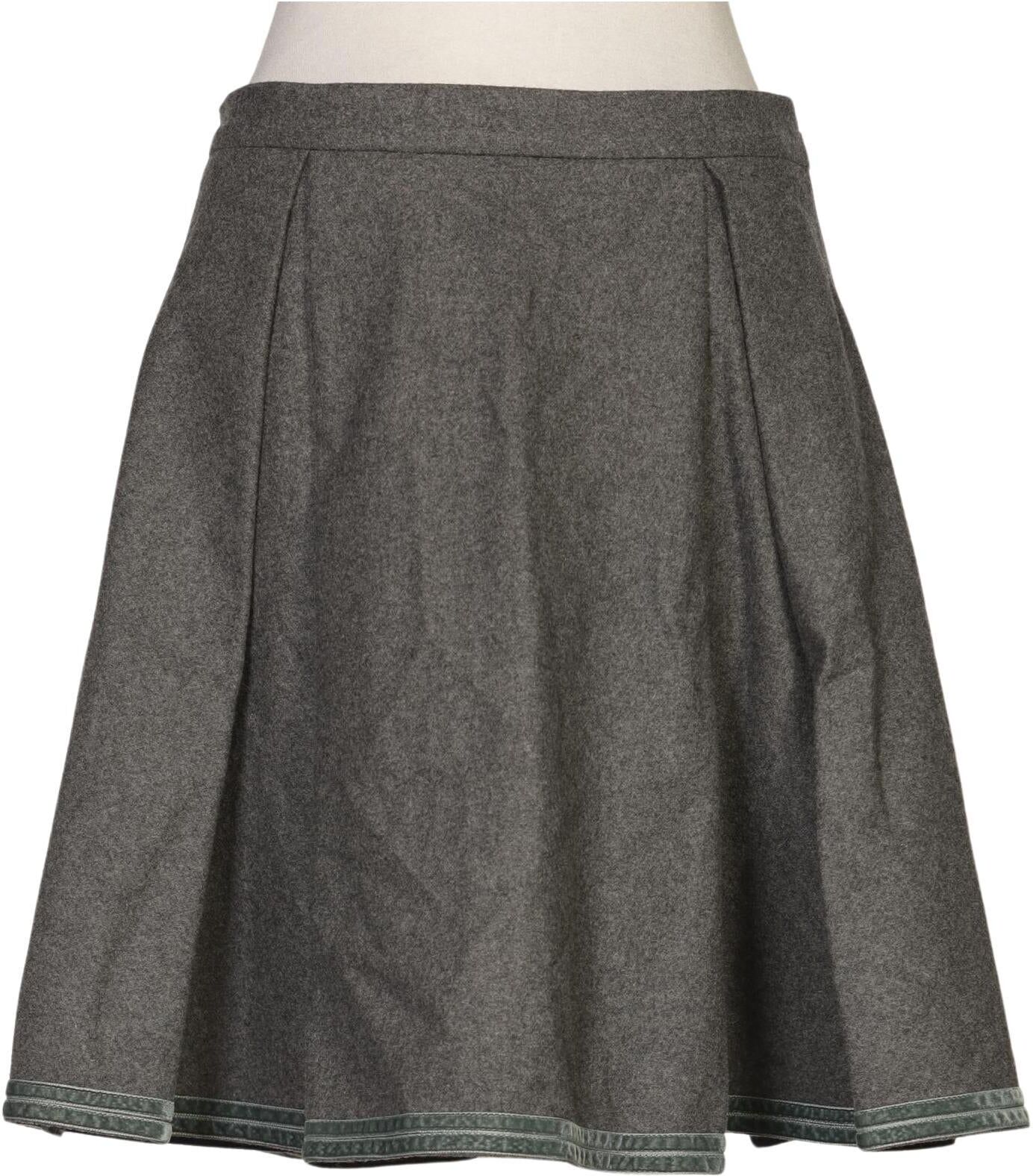 Angermaier Damen Rock, Grau, Gr. EU 38, Wolle - Second Hand