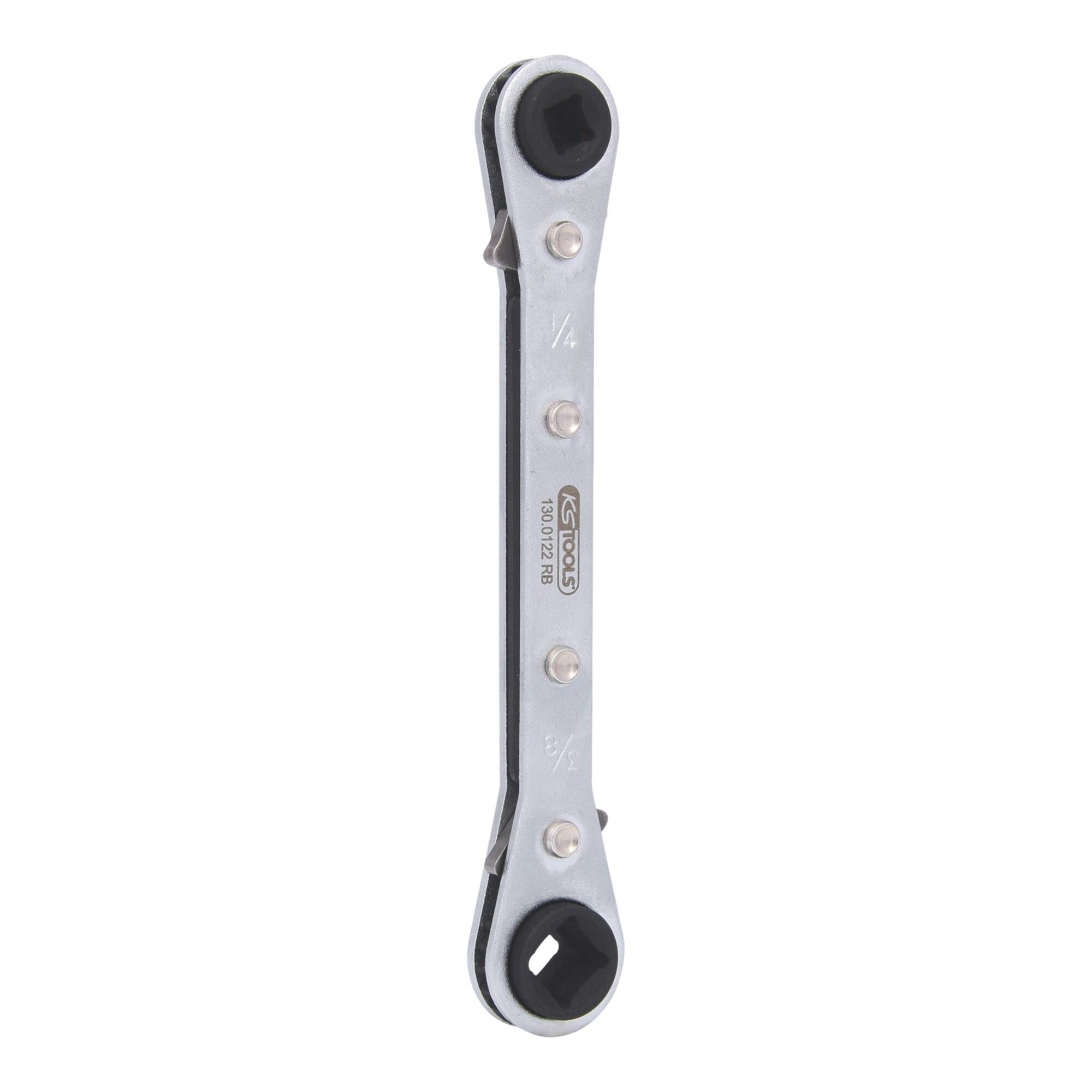 KS Tools 4 in 1 Kälte-Klima-Ratschenschlüssel, umschaltbar (130.0122)