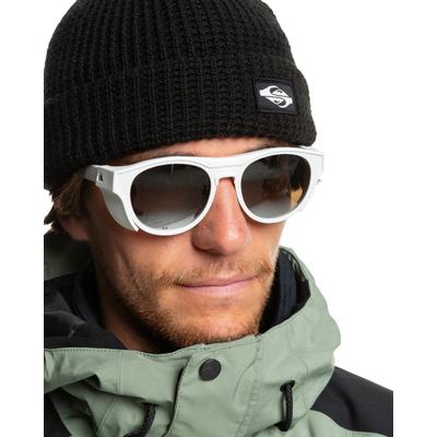Sonnenbrille QUIKSILVER "Eliminator+", Herren, weiß (weiß, fl silber), Sonnenbrillen Sonnenbrille