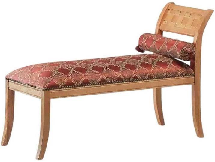 Xlmoebel Sitzbank Klassische Chaiselongue aus Textil für stilvolles Wohnen (1-St., Chaiselongue), Hergestellt in Europa
