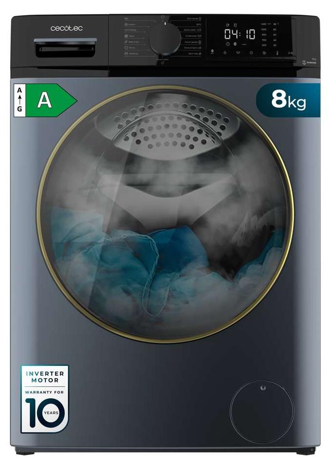 Cecotec Bolero DressCode 8610, Frontlader, 8 kg, C, 76 dB, 1400 RPM, A