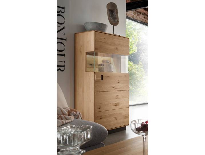 Vitrine Arosa in rustikaler Verarbeitung – Montierte Lieferung – 3%-Vorkasse-Rabatt