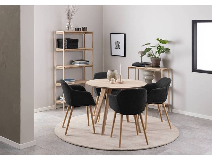 home24 Eettafel Vorave Ø 100cm beige