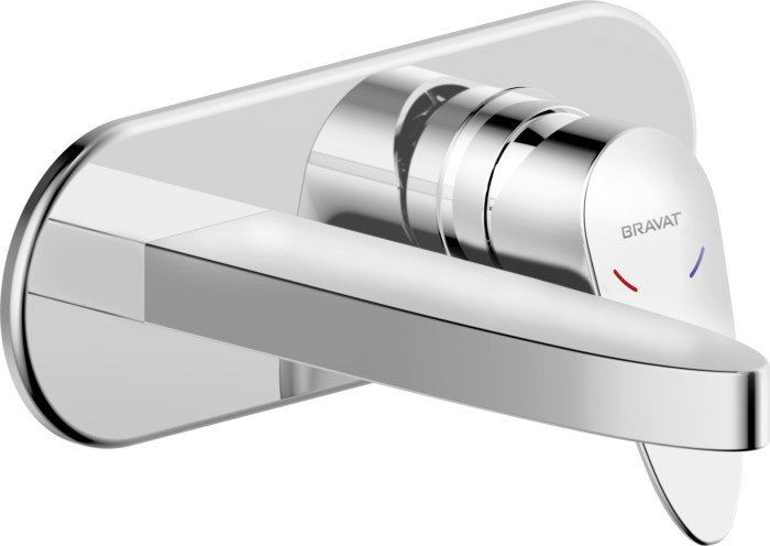 Bravat Palma Waschtisch-Wandarmatur 3516462 Fertigset, chrom