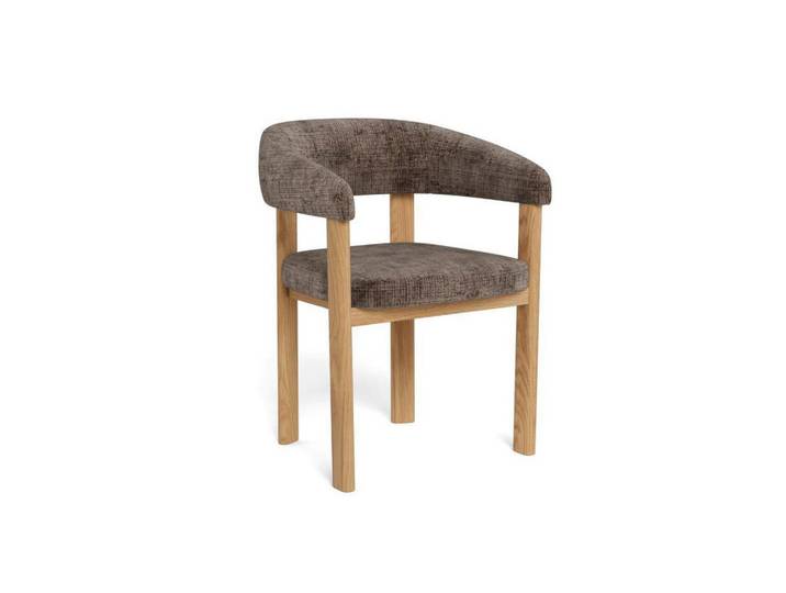 Mid.you Armlehnstuhl, Braun, Holz, Eiche, eckig, 60x78x54 cm, Esszimmer, Stühle, Esszimmerstühle, Armlehnenstühle