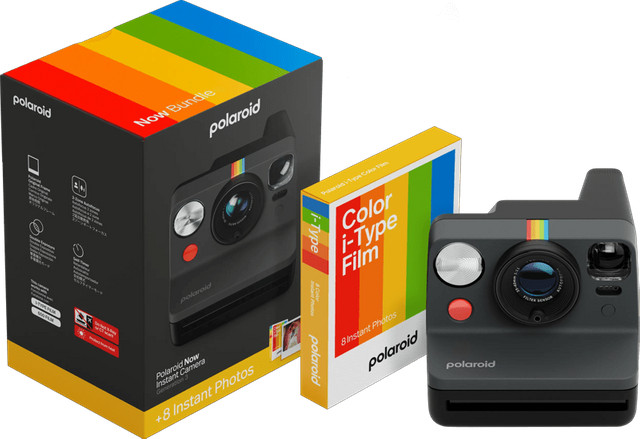 Polaroid Now 3 Zwart met 8 stuks Color Film
