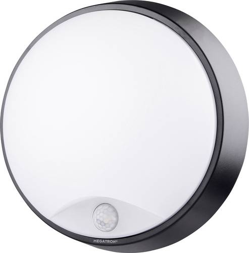 Megatron Bulka MT69040 LED-Außenwandleuchte mit Bewegungsmelder 10W Schwarz