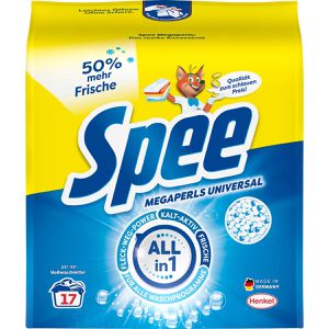 Spee Waschmittel Megaperls, Universal 4+1, Pulver, ökologisch, 1,02 kg, Waschladungen 17