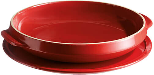 Emile Henry Burgundy 33cm Tarte Tatin Set