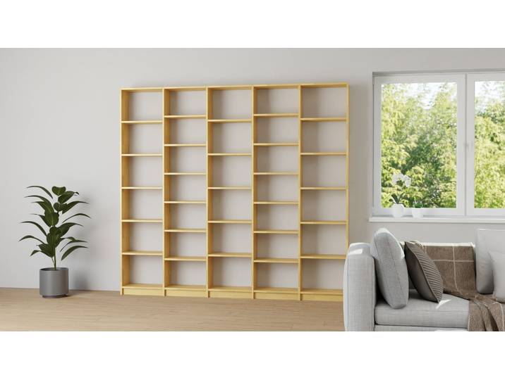 Schlichtes Bücherregal planen Buche Natur geölt