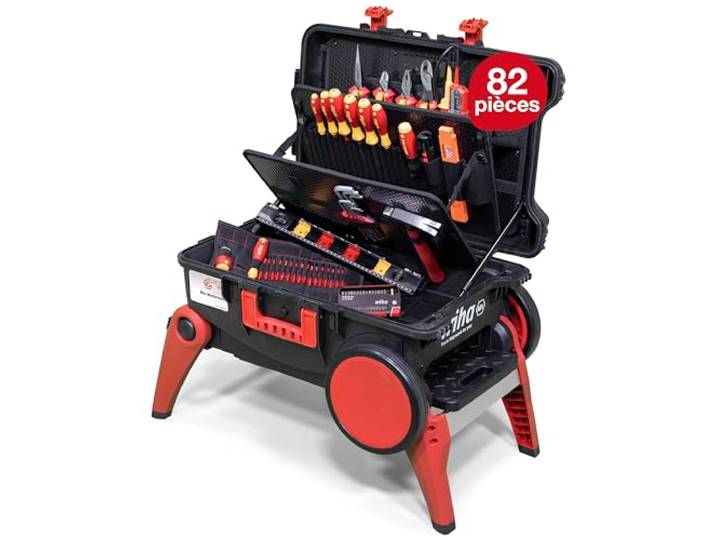 WIHA WERKZEUGE GMBH Juego de caja de herramientas XXL 4 electric de 80 unid. incl. caja de herramientas