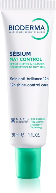 Bioderma Sébium Mat Control mattierende Creme gegen ein glänzendes Gesicht und erweiterte Poren 30 ml