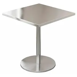 Gastronomie-Edelstahltisch für Bar und Restaurant – Stabile Ausführung – Quadratischer Tisch 60×60×75cm【BXG-HF60】