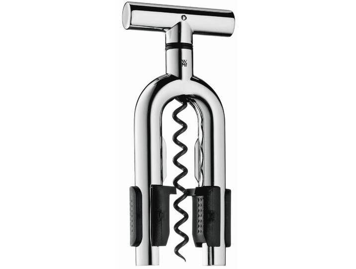 WMF Korkenzieher Vino, Schwarz, Silberfarben, Metall, Kunststoff, 16 cm, Barzubehör & Weinzubehör, Korkenzieher