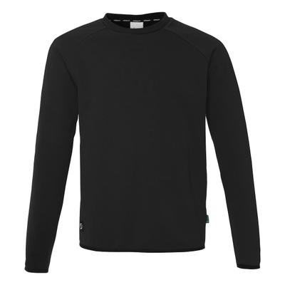 Sweatshirt UHLSPORT "Sweatshirt ID", Herren, Gr. 4XL, schwarz, Obermaterial: 72% Baumwolle CO(Bio). 28% Polyester Pol. recyc.., Sweatshirts Sweatshirt