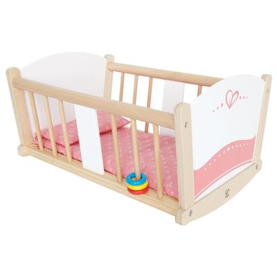 Puppenwiege HAPE "Schlummerwiege", beige (natur), Puppenmöbel, KinderB:48cm H:26cm T:34cm, Holz, B:48cm H:26cm T:34cm