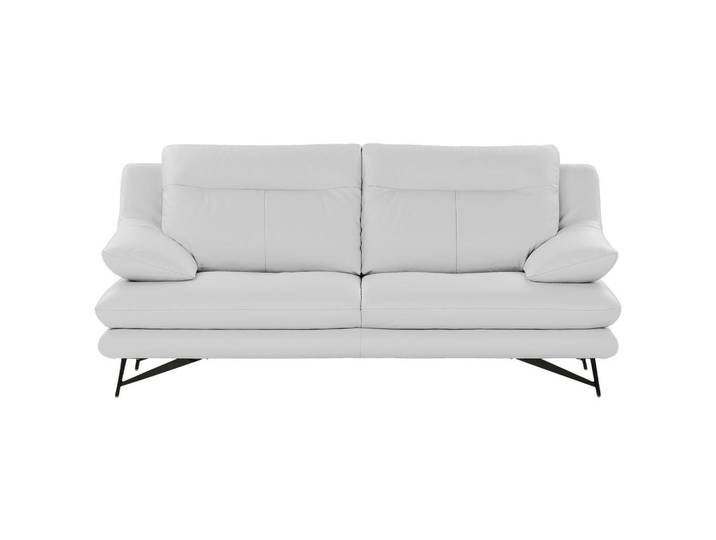 Calia Italia 2,5-Sitzer Cezanne, Weiß, Metall, Echtleder, Rindleder, 195x90x109 cm, DIN EN ISO 14001, DIN EN ISO 9001, Made in Italy, Typenauswahl, Lederauswahl, Stoffauswahl, Hocker erhältlich, Wohnzimmer, Sofas & Couches, Sofas, 2-Sitzer Sofas