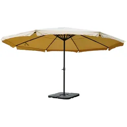 Décoshop26 - Runder Sonnenschirm für den Außenbereich 500 cm Durchmesser mit stabilem Mast und einfachem Verstellmechanismus 04_0011462