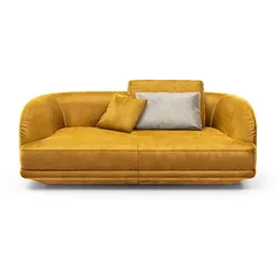Segmüller Werkstätten Sofa Miu04 Stoff Gold