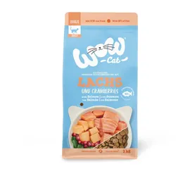 WOW Adult 1 x 2kg Lachs Katzentrockenfutter