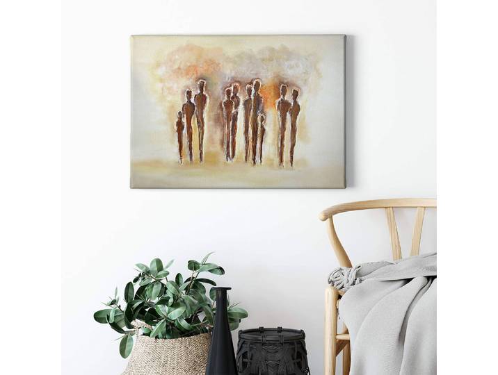 Impression sur toile Related Polyester PVC / Épicéa Marron 70 x 50cm