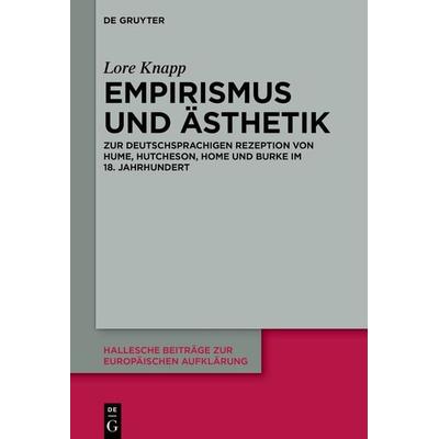 Empirismus und Ästhetik, Gebundene Ausgabe von Lore Knapp, De Gruyter, 978-3-11-076244-0