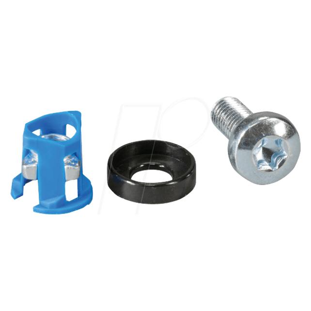 EFB Elektronik Käfigmutternset 50 x M6 TORX zur Frontmontage (50 x Käfigm., Schraube, Unterl.) (691104)