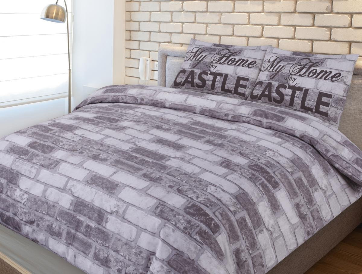 Luxxo Dekbedovertrek van Katoen - Bricks Zand - 240 x 220 cm