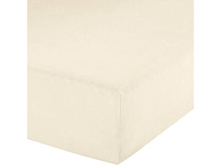 Erwin Müller Spannbettlaken, Spannbetttuch Erding Frottee-Stretch Natur Größe 90x190 cm - 100x200 cm - hautsympathisch, kuschelig, bügelfrei, Rundumgummi