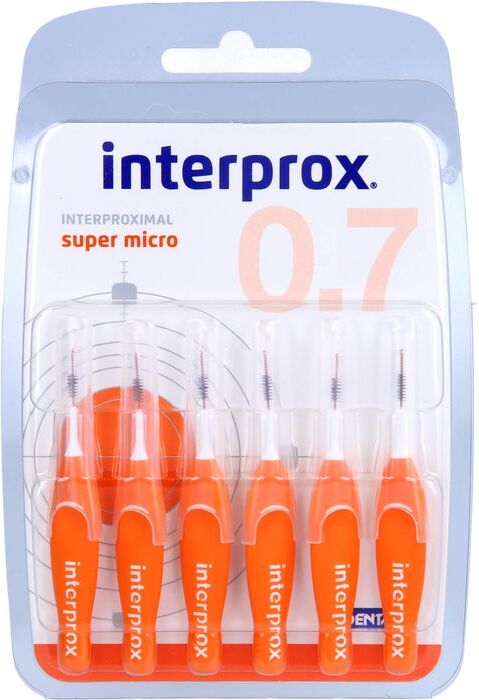 DENTAID GmbH INTERPROX reg super micro orange Interdentalb.Blis 6 St.