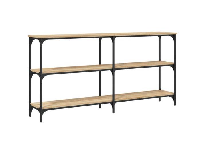 Table console - Solide&Luxe - Capacité totale 50 kg - console d'entrée - Bois d'ingénierie - Chêne sonoma - 150 x 29 x 75 cm（16070）