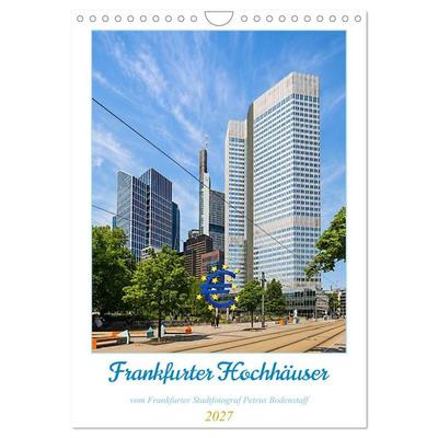 Frankfurter Hochhäuser (Wandkalender 2027 DIN A4 hoch), CALVENDO Monatskalender