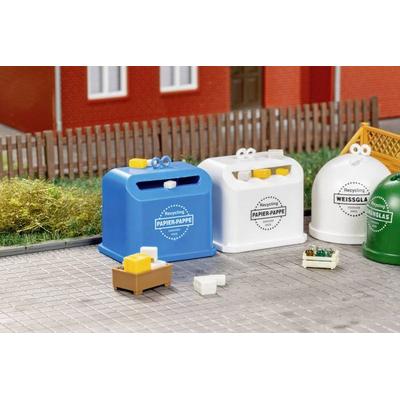 Auhagen 41695 H0 Recycling-Container mit Zubehör Bausatz