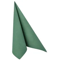 Papstar 250 Servietten `ROYAL Collection` 1/4-Falz 40 cm x 40 cm dunkelgrün in Papierverpackung